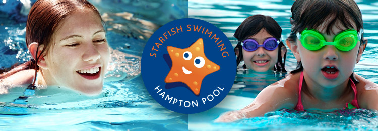 Starfish swimmimg lessons - outdoors in heated water